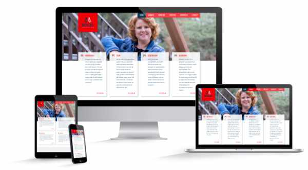 Website voorbeeld: Rood Coaching