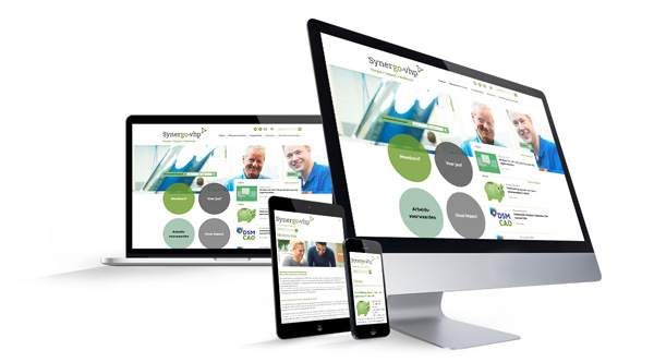 Website voorbeeld: Synergo-vhp